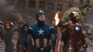 A still taken from the 2012 marvel movie "The Avengers"